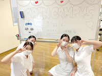 本校のオープンキャンパスは学生が主体となって開催しています。体験された方からは「とても気持ちが良かったです」言って頂き大好評です♪一度遊びに来てくださいね♪